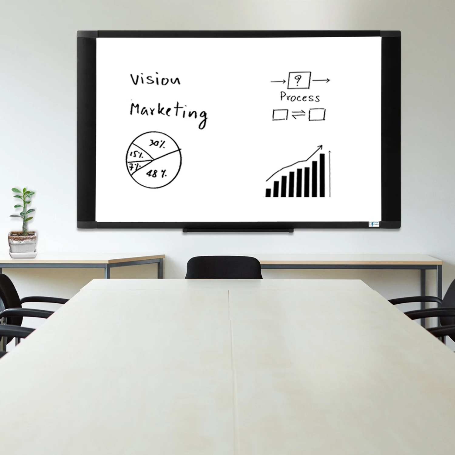 Whiteboard Pearl | Lackiert | Magnetboard Mit Alu-Profilrahmen 8 Whiteboard Pearl | Lackiert | Magnetboard Mit Alu-Profilrahmen – Bild 6