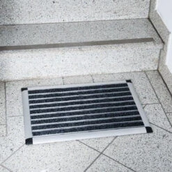 Alu-Türmatte | Elegant Mat Ribbed | Textilfaser-Rips 11 Alu-Türmatte | Elegant Mat Ribbed | Textilfaser-Rips -Floordirekt alu turmatte elegant mat ribbed textilfaser rips 915693