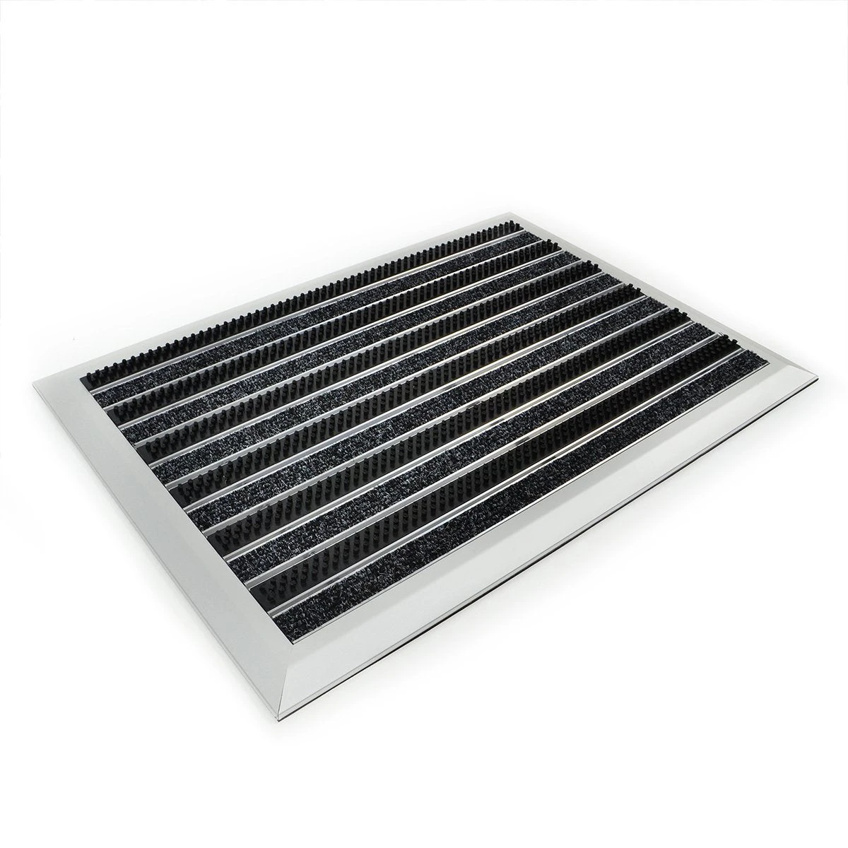 Alu-Türmatte | Optimum Mat | Textilfaser-Rips + Bürsten 4 Alu-Türmatte | Optimum Mat | Textilfaser-Rips + Bürsten – Bild 2