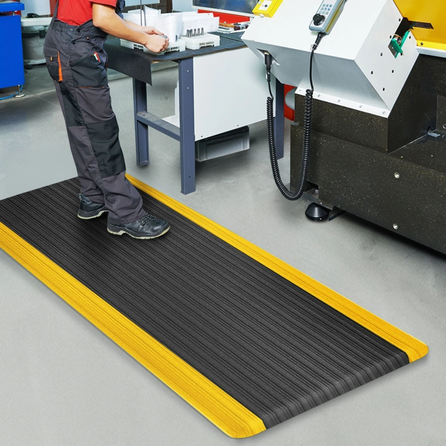 Anti-Ermüdungsmatte | Heavy-Duty Ripp | Doppellagig | Stehmatte Für Den Arbeitsplatz 3 Anti-Ermüdungsmatte | Heavy-Duty Ripp | Doppellagig | Stehmatte Für Den Arbeitsplatz