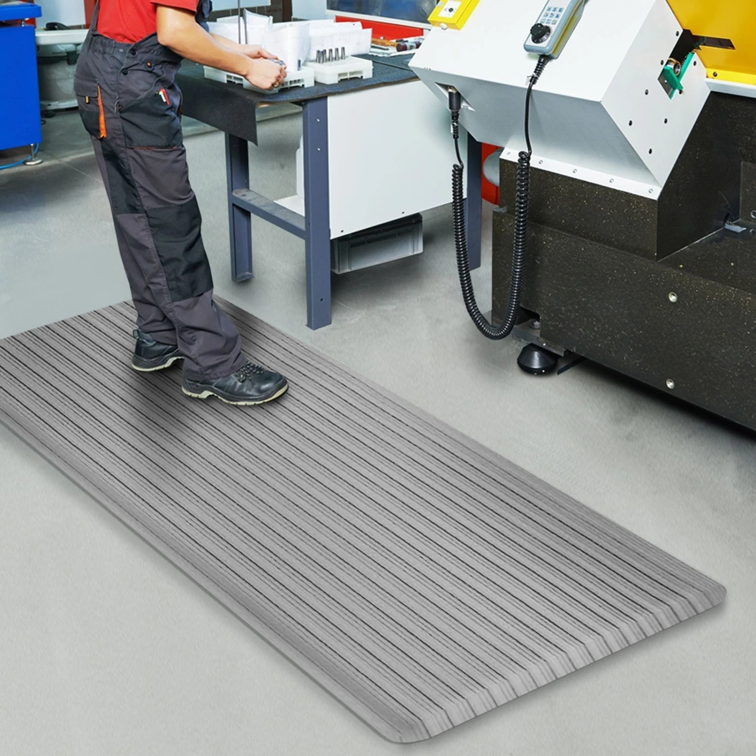 Anti-Ermüdungsmatte | Heavy-Duty Ripp | Doppellagig | Stehmatte Für Den Arbeitsplatz 8 Anti-Ermüdungsmatte | Heavy-Duty Ripp | Doppellagig | Stehmatte Für Den Arbeitsplatz – Bild 6