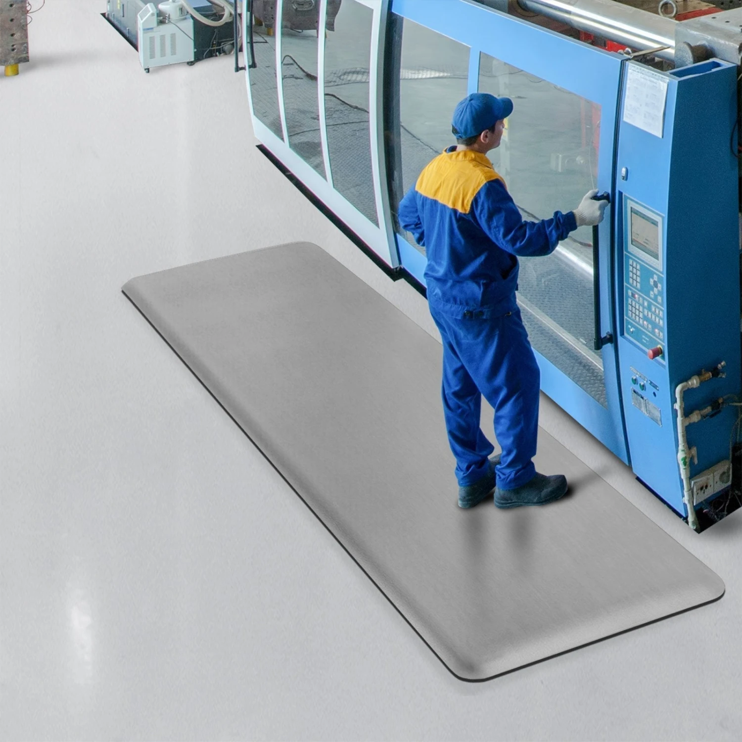 Anti-Ermüdungsmatte | Heavy-Duty Soft-Tritt | Doppellagig | Ergonomische Arbeitsplatzmatte 4 Anti-Ermüdungsmatte | Heavy-Duty Soft-Tritt | Doppellagig | Ergonomische Arbeitsplatzmatte – Bild 2