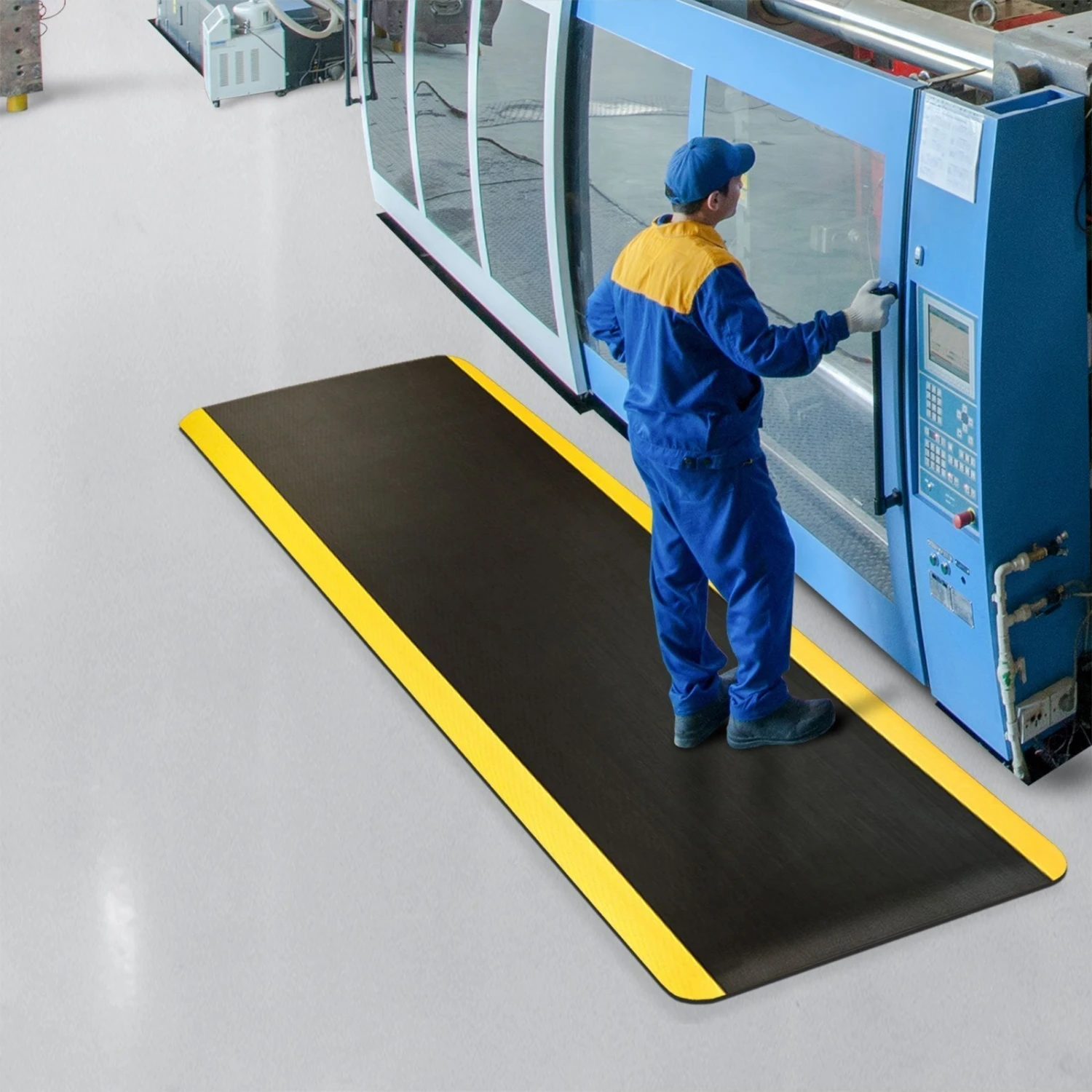 Anti-Ermüdungsmatte | Heavy-Duty Soft-Tritt | Doppellagig | Ergonomische Arbeitsplatzmatte 3 Anti-Ermüdungsmatte | Heavy-Duty Soft-Tritt | Doppellagig | Ergonomische Arbeitsplatzmatte