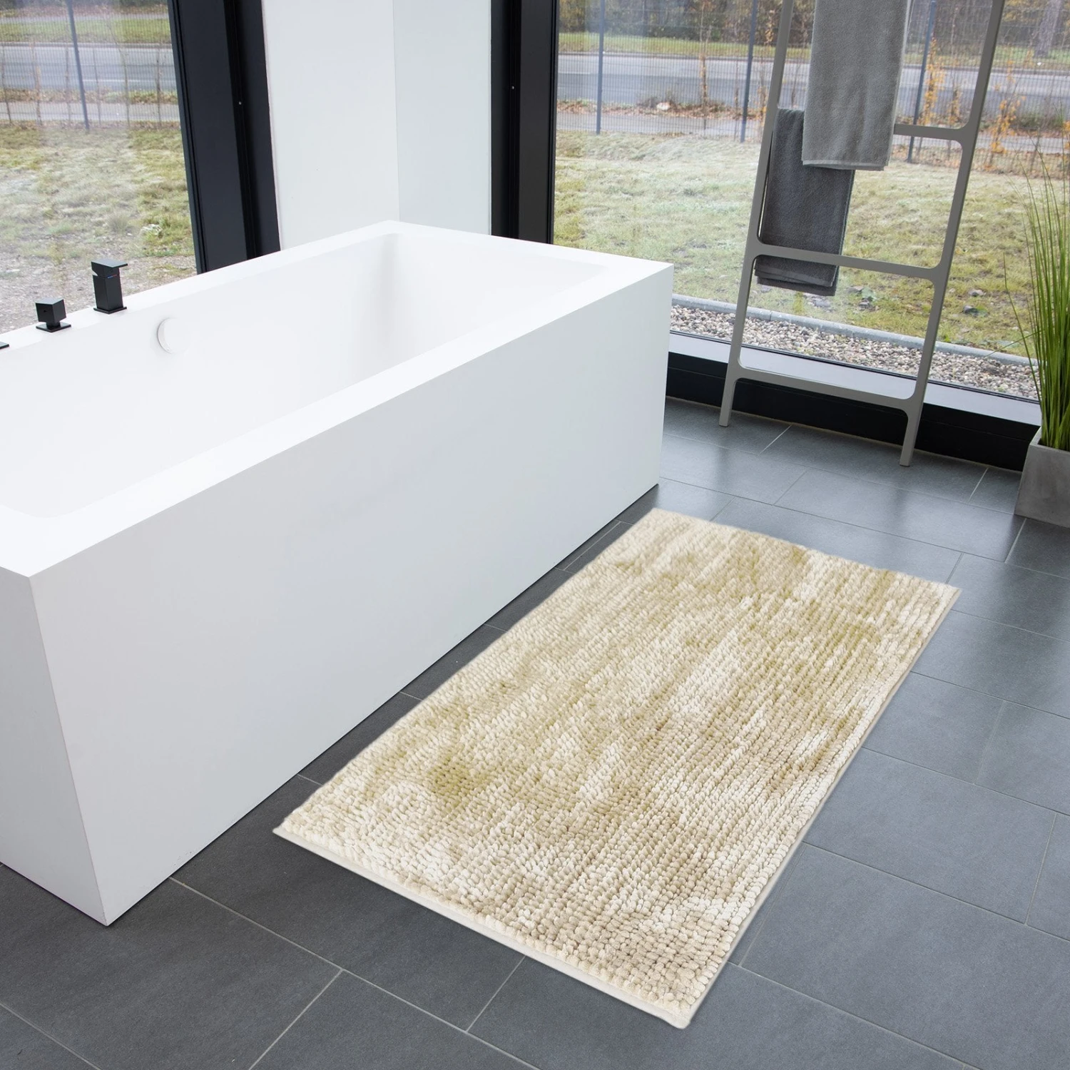 Badematte | Coral | Chenille-Struktur | Hautfreundlicher Badezimmerteppich 8 Badematte | Coral | Chenille-Struktur | Hautfreundlicher Badezimmerteppich – Bild 6