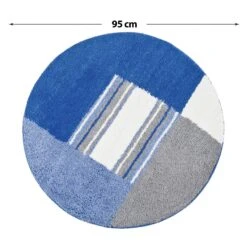Badematten Quadral | Runder Badteppich | Rutschfeste Rückseite -Floordirekt badematten quadral microfaser rund 2 farben 550964