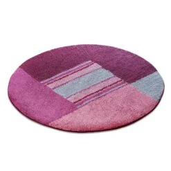 Badematten Quadral | Runder Badteppich | Rutschfeste Rückseite