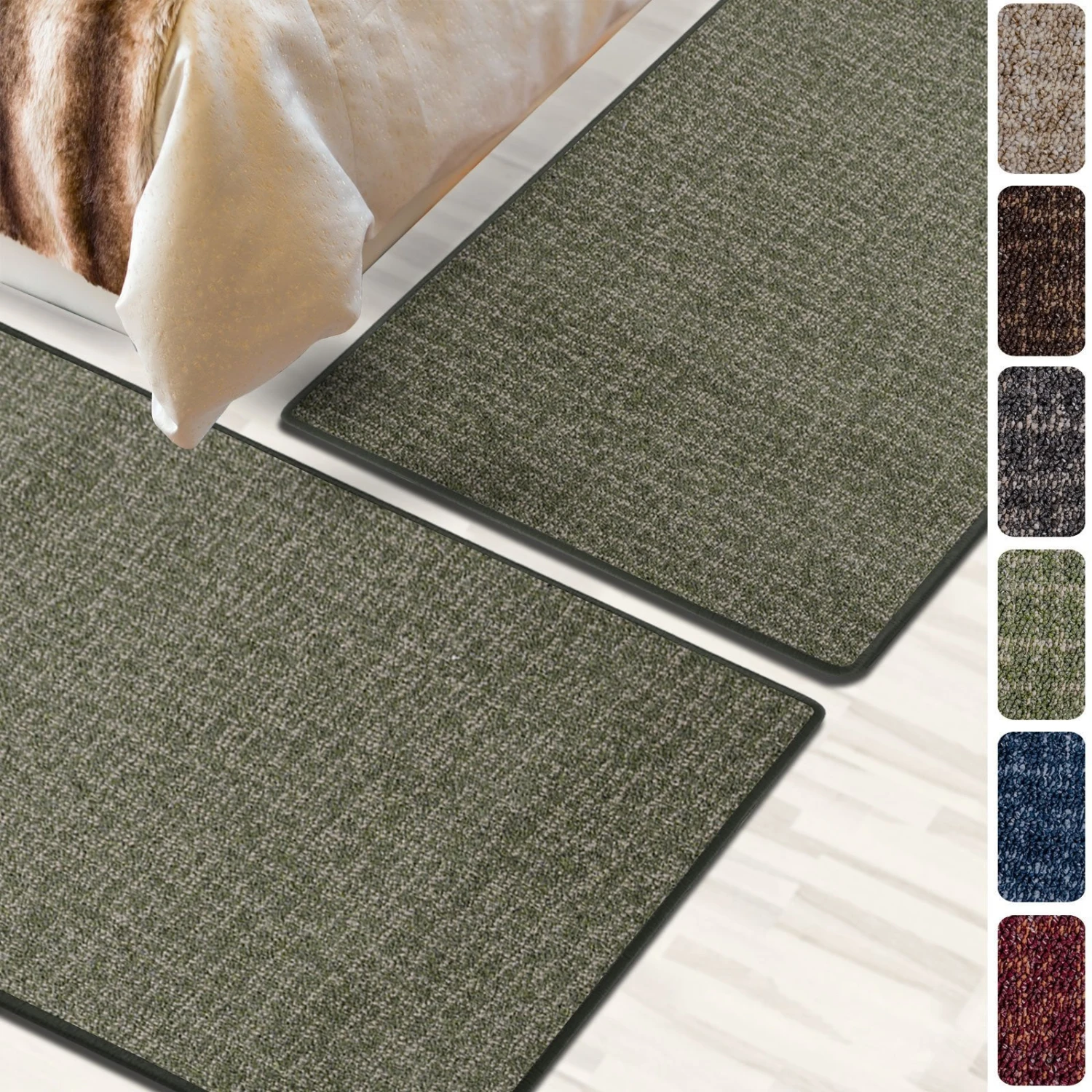 Bettumrandung | Bermuda | 3-teilig | Schalldämmendes Läufer-Set 19 Bettumrandung | Bermuda | 3-teilig | Schalldämmendes Läufer-Set – Bild 17