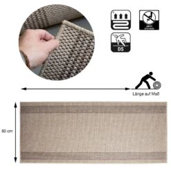 Bettumrandung | Natura | Sisal-Optik | 3-teilig | Schalldämmend 30 Bettumrandung | Natura | Sisal-Optik | 3-teilig | Schalldämmend -Floordirekt bettumrandung natura sisal optik 3 teilig 3 farben 675397