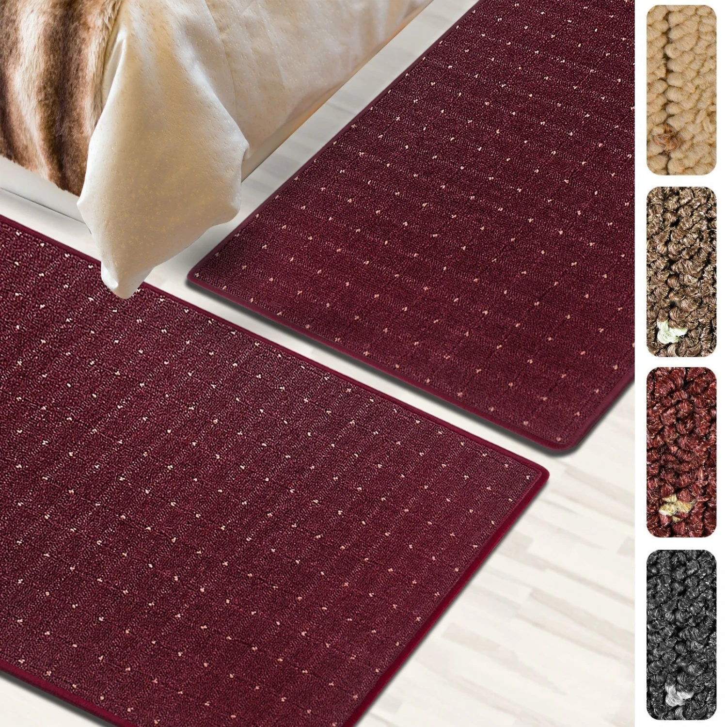 Bettumrandung | Rapido | 3-teiliges Set Aus Polypropylen | Schalldämmend 6 Bettumrandung | Rapido | 3-teiliges Set Aus Polypropylen | Schalldämmend – Bild 4