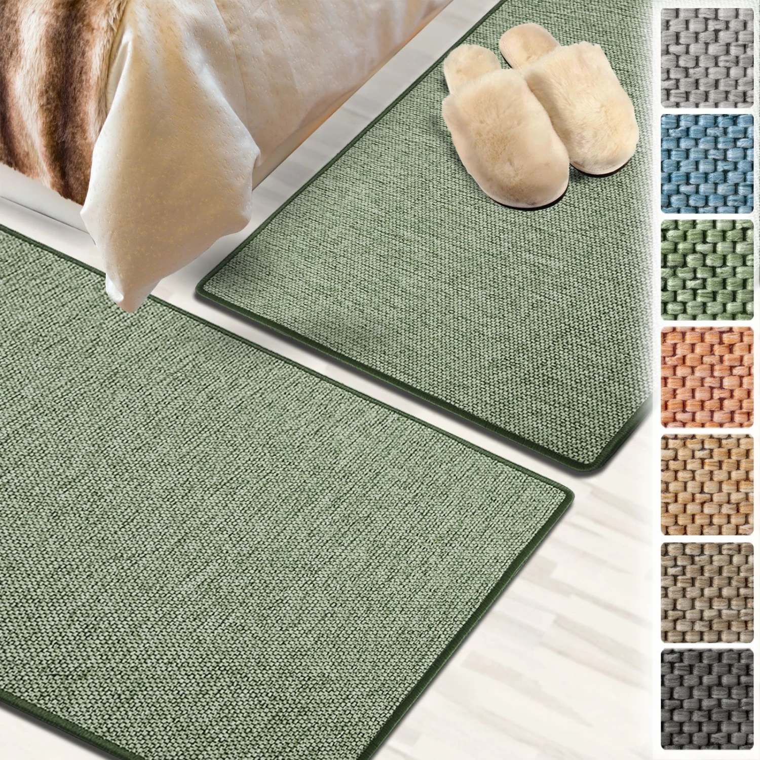 Bettumrandung | Sabang | Sisal-Optik | 3-teilige Teppichbrücke 7 Bettumrandung | Sabang | Sisal-Optik | 3-teilige Teppichbrücke – Bild 5