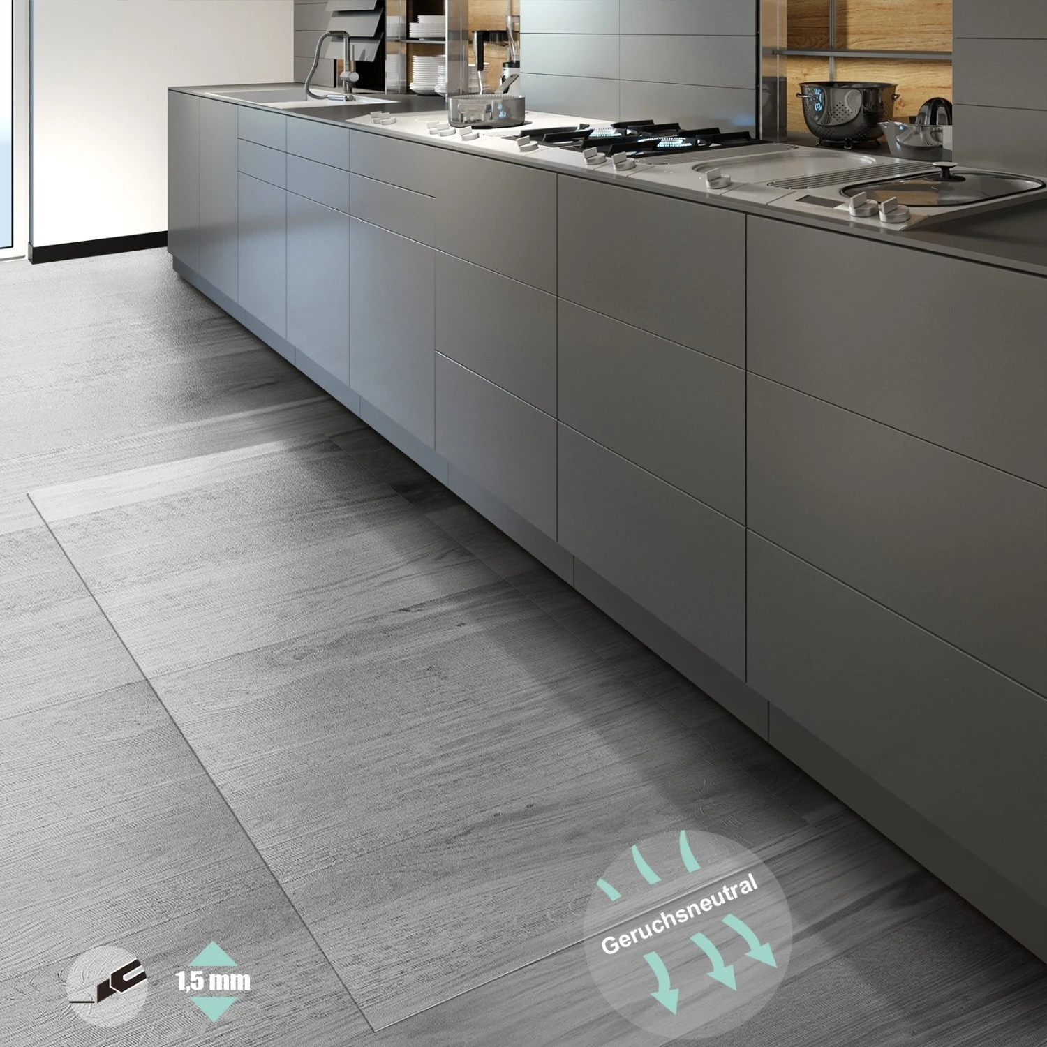 Bodenschutzmatte Für Hartböden | Neo Premium | Halbtransparent 10 Bodenschutzmatte Für Hartböden | Neo Premium | Halbtransparent – Bild 8