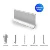 Sockelleiste Aluminium | KWS 608 | 80 Mm | Länge: 1,90 M 1 Sockelleiste Aluminium | KWS 608 | 80 Mm | Länge: 1,90 M -Floordirekt comp2