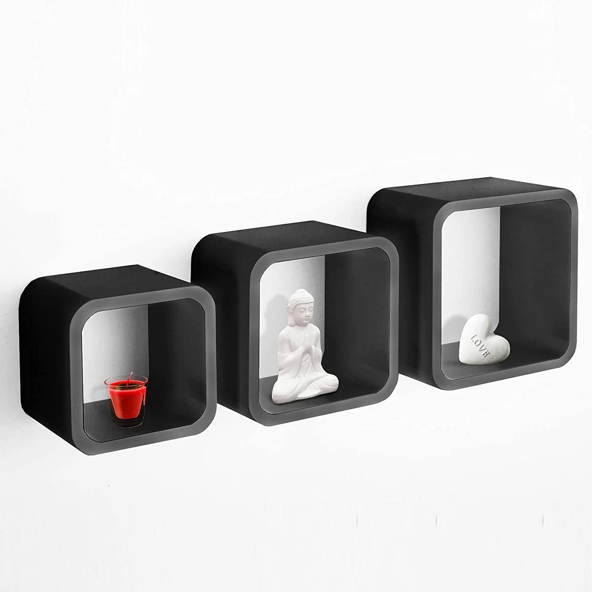 Cube Regal Cambridge | 3-teiliges Wandregal | Hochglanz 12 Cube Regal Cambridge | 3-teiliges Wandregal | Hochglanz – Bild 10