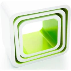 Cube Regal Cambridge | 3-teiliges Wandregal | Hochglanz 32 Cube Regal Cambridge | 3-teiliges Wandregal | Hochglanz -Floordirekt cube regal cambridge 3 teilig 4 farben 554117