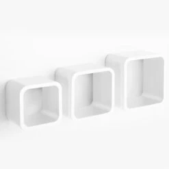 Cube Regal Cambridge | 3-teiliges Wandregal | Hochglanz 28 Cube Regal Cambridge | 3-teiliges Wandregal | Hochglanz -Floordirekt cube regal cambridge 3 teilig 4 farben 599386