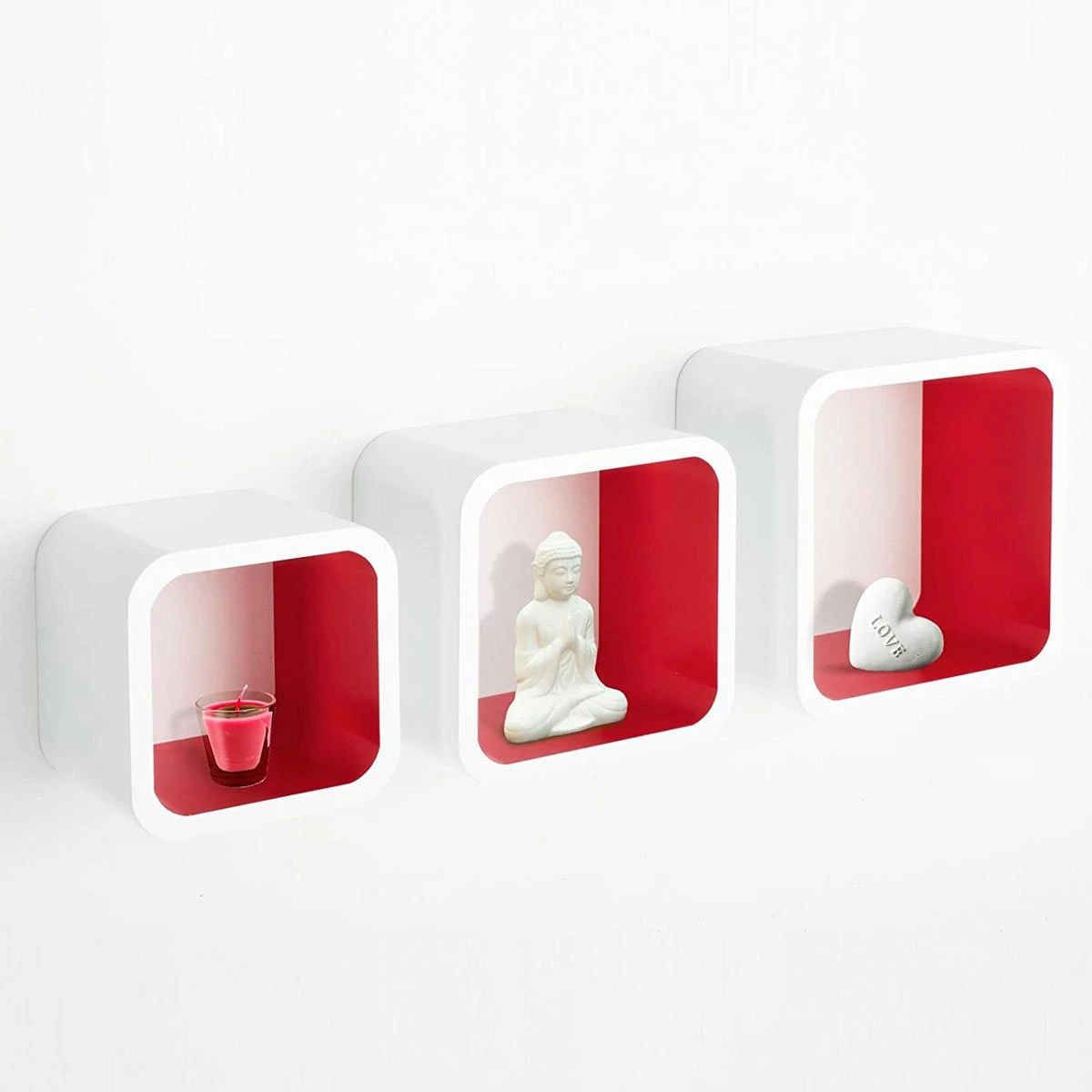 Cube Regal Cambridge | 3-teiliges Wandregal | Hochglanz 8 Cube Regal Cambridge | 3-teiliges Wandregal | Hochglanz – Bild 6