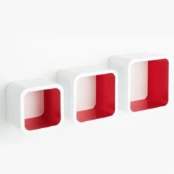 Cube Regal Cambridge | 3-teiliges Wandregal | Hochglanz 19 Cube Regal Cambridge | 3-teiliges Wandregal | Hochglanz -Floordirekt cube regal cambridge 3 teilig 4 farben 744369