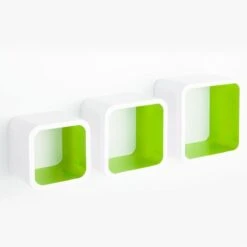 Cube Regal Cambridge | 3-teiliges Wandregal | Hochglanz 30 Cube Regal Cambridge | 3-teiliges Wandregal | Hochglanz -Floordirekt cube regal cambridge 3 teilig 4 farben 884072