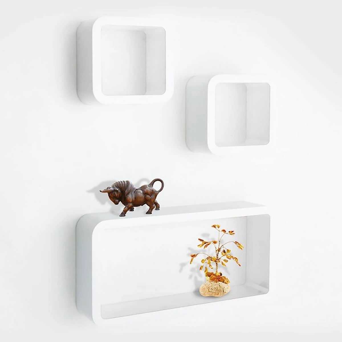 Cube Regal Oxford | 3-teiliges Wandregal | Freischwebender Eindruck 10 Cube Regal Oxford | 3-teiliges Wandregal | Freischwebender Eindruck – Bild 9