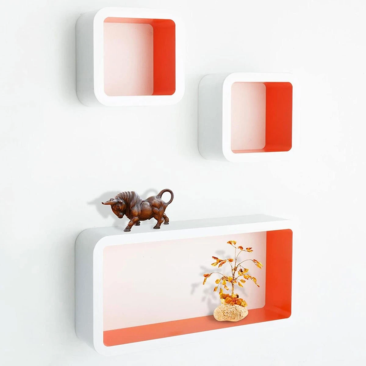 Cube Regal Oxford | 3-teiliges Wandregal | Freischwebender Eindruck 7 Cube Regal Oxford | 3-teiliges Wandregal | Freischwebender Eindruck – Bild 6