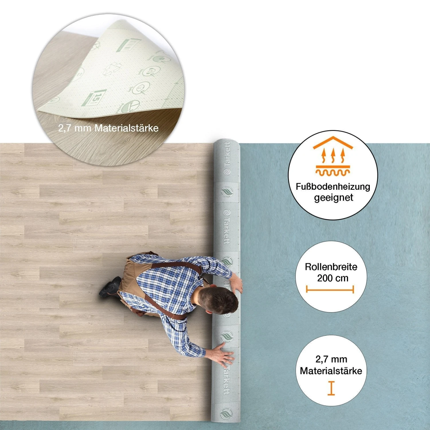 CV-Belag | Albus 3 | Extra Abriebsfester PVC Bodenbelag 8 CV-Belag | Albus 3 | Extra Abriebsfester PVC Bodenbelag – Bild 6