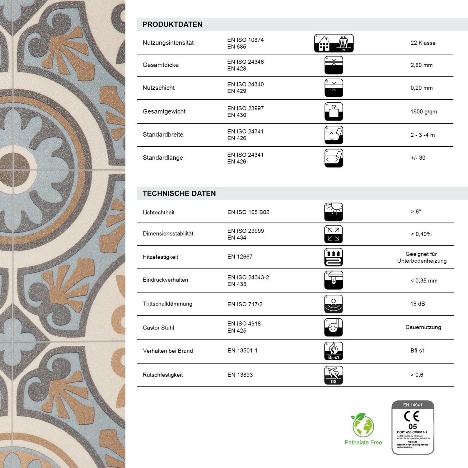 CV-Belag Plaza | Lagos 761M | Extra Abriebsfester PVC Bodenbelag 9 CV-Belag Plaza | Lagos 761M | Extra Abriebsfester PVC Bodenbelag – Bild 7