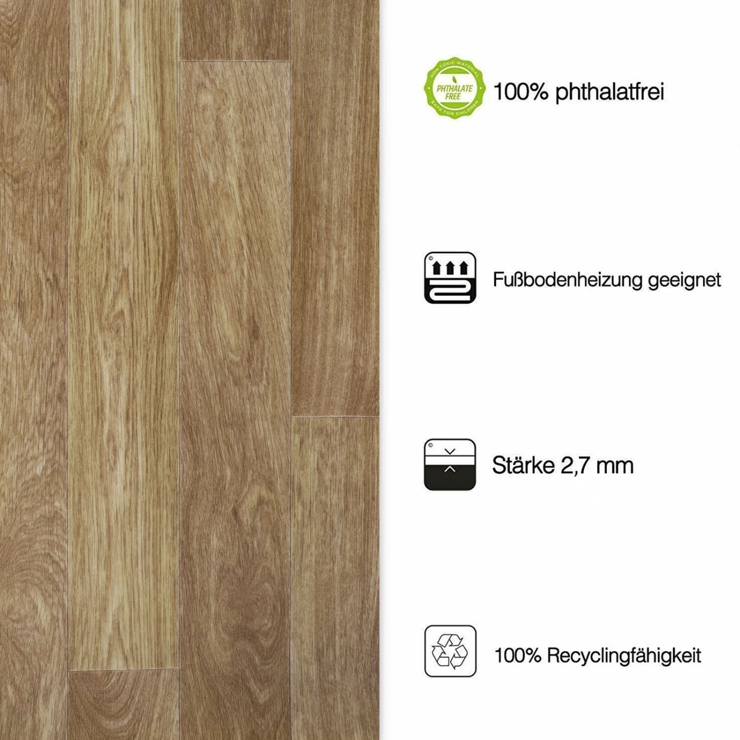 CV Belag Spark | OAK Westwood S02 | Extra Abriebsfester PVC Bodenbelag 6 CV Belag Spark | OAK Westwood S02 | Extra Abriebsfester PVC Bodenbelag – Bild 4