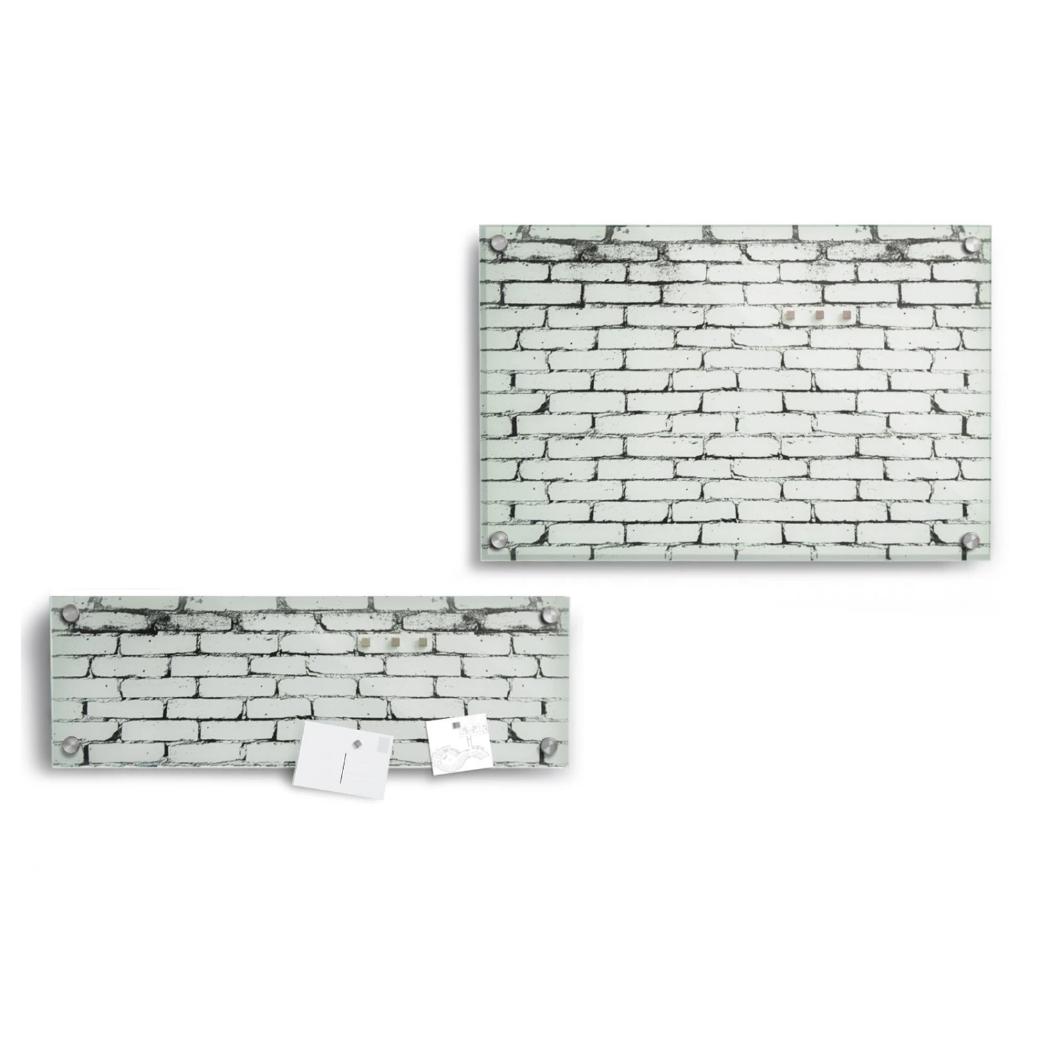 Design-Glas-Memoboard | Brick | Für Zuhause Oder Im Büro 8 Design-Glas-Memoboard | Brick | Für Zuhause Oder Im Büro – Bild 6