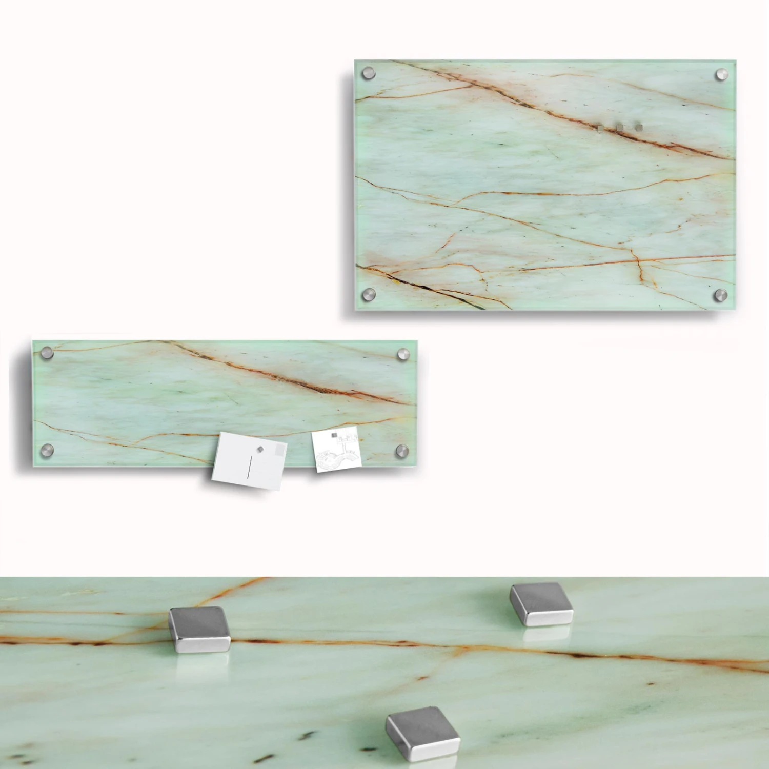Design-Glas-Memoboard | Marble | Für Zuhause Oder Im Büro 9 Design-Glas-Memoboard | Marble | Für Zuhause Oder Im Büro – Bild 7