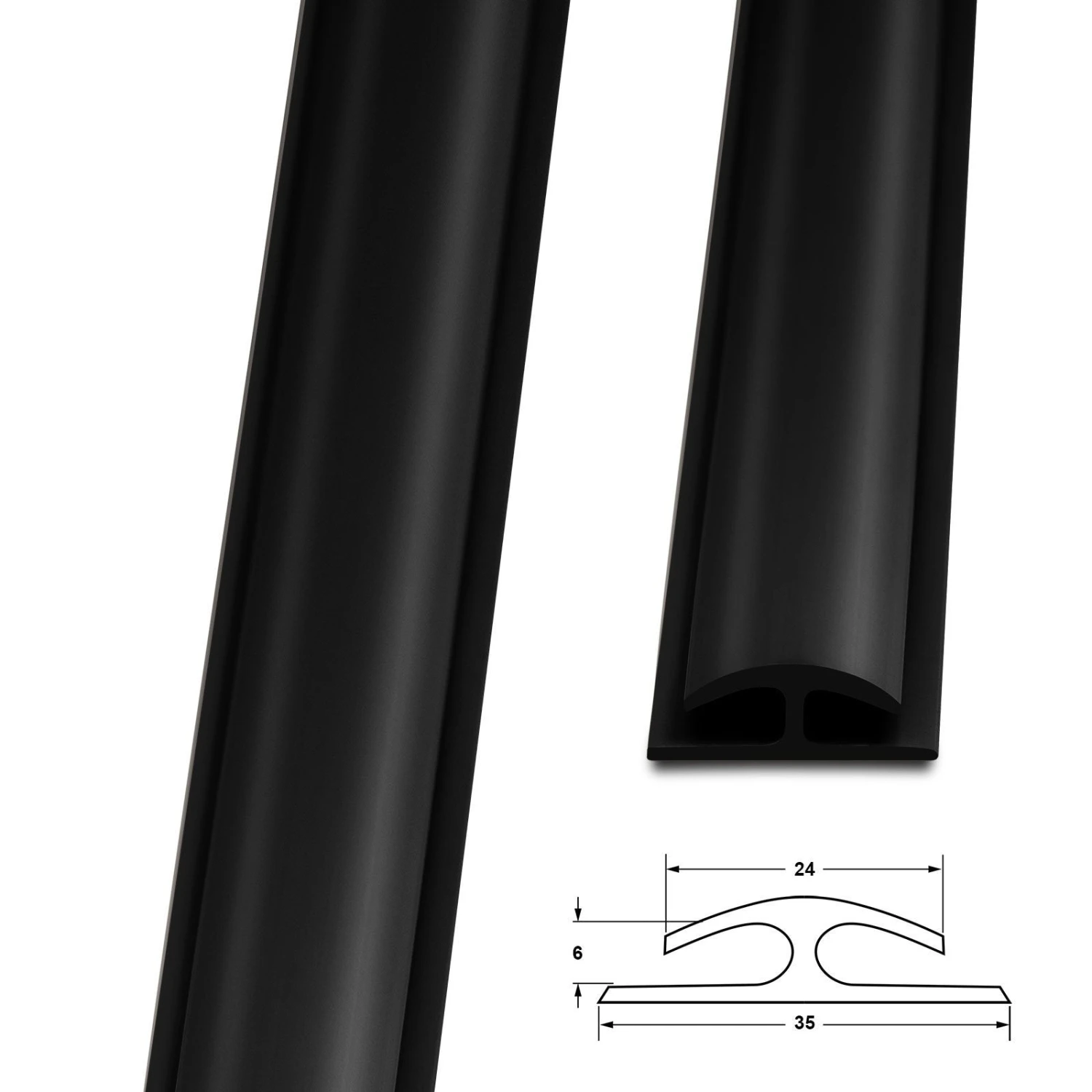 Doppeleinfassleiste Jersey | Selbstklebend | 24 X 35 Mm 4 Doppeleinfassleiste Jersey | Selbstklebend | 24 X 35 Mm – Bild 2