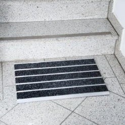 Edelstahlmatte | Select Mat Ribbed | Textilfaser-Streifen 11 Edelstahlmatte | Select Mat Ribbed | Textilfaser-Streifen -Floordirekt edelstahlmatte select mat ribbed textilfaser streifen 580452