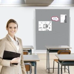 Filz-Moderationstafel | Einteilig | Mit Rollen | 150x120 Cm 29 Filz-Moderationstafel | Einteilig | Mit Rollen | 150x120 Cm -Floordirekt filz moderationstafel einteilig mit rollen 150x120 cm 3 farben 125426