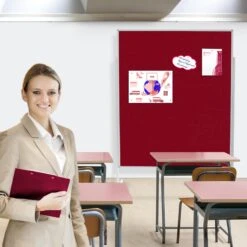 Filz-Moderationstafel | Einteilig | Mit Rollen | 150x120 Cm 33 Filz-Moderationstafel | Einteilig | Mit Rollen | 150x120 Cm -Floordirekt filz moderationstafel einteilig mit rollen 150x120 cm 3 farben 662150