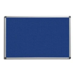 Filz-Pinnwand Mit Aluminium-Rahmen | Blau | Für Wohnung Und Büro
