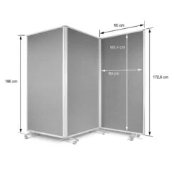 Filz-Stellwand | Trennwand 3-teilig | Mit Rollen | Doppelseitig Nutzbar 21 Filz-Stellwand | Trennwand 3-teilig | Mit Rollen | Doppelseitig Nutzbar -Floordirekt filz stellwand trennwand 3 teilig mit rollen 2 farben 2 grossen 186204