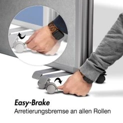 Filz-Stellwand | Trennwand 3-teilig | Mit Rollen | Doppelseitig Nutzbar 24 Filz-Stellwand | Trennwand 3-teilig | Mit Rollen | Doppelseitig Nutzbar -Floordirekt filz stellwand trennwand 3 teilig mit rollen 2 farben 2 grossen 365241