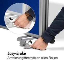 Filz-Stellwand | Trennwand 3-teilig | Mit Rollen | Doppelseitig Nutzbar 19 Filz-Stellwand | Trennwand 3-teilig | Mit Rollen | Doppelseitig Nutzbar -Floordirekt filz stellwand trennwand 3 teilig mit rollen 2 farben 2 grossen 780807