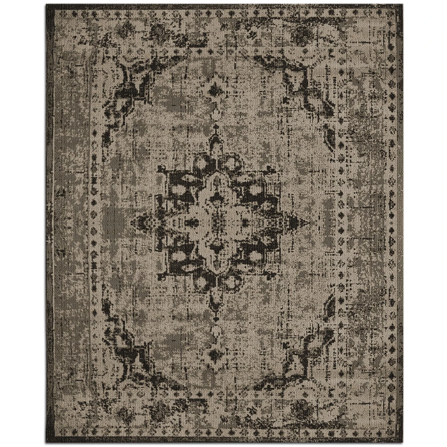 Flachgewebter Teppich Vintage | Beige | Strapazierfähiger Läufer 4 Flachgewebter Teppich Vintage | Beige | Strapazierfähiger Läufer – Bild 2