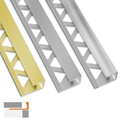 Fliesenprofile In G-Form | Fliesenschiene Zum Schutz Für Fliesenkanten | 5 Stück à 2,5 M