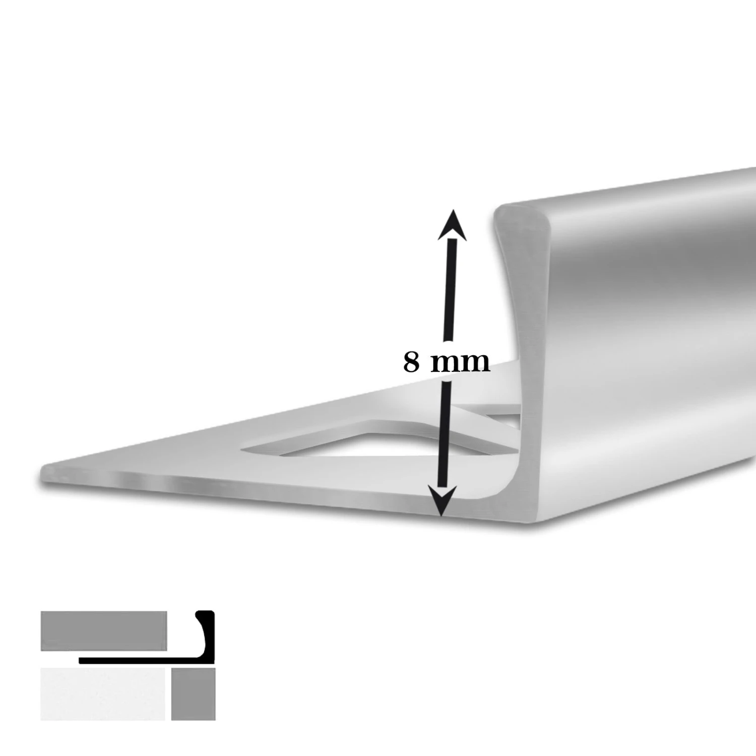 Fliesenprofile In L-Form | Fliesenschiene Zum Schutz Für Fliesenkanten | 5 Stück à 2,5 M 16 Fliesenprofile In L-Form | Fliesenschiene Zum Schutz Für Fliesenkanten | 5 Stück à 2,5 M – Bild 14