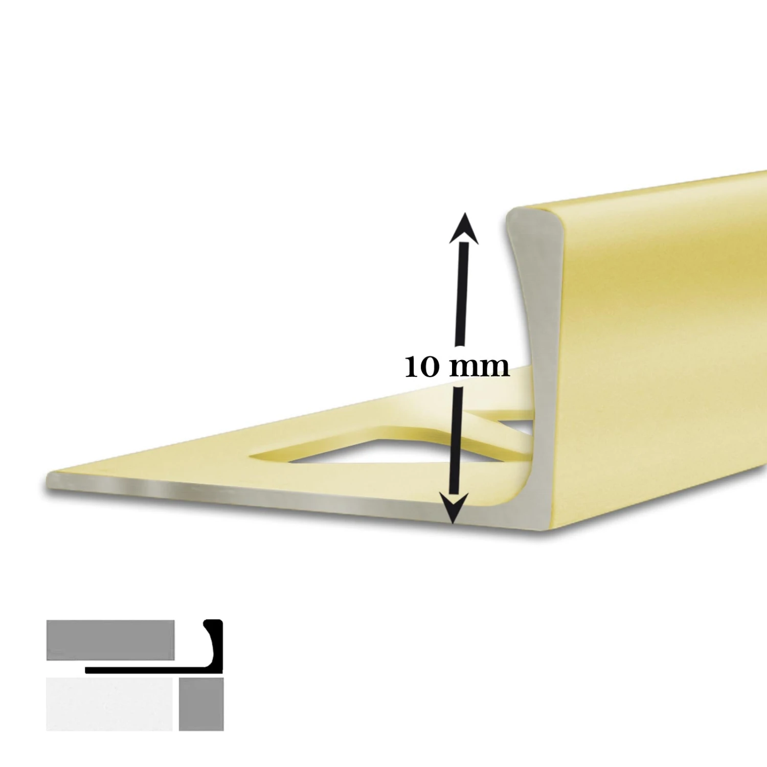Fliesenprofile In L-Form | Fliesenschiene Zum Schutz Für Fliesenkanten | 5 Stück à 2,5 M 8 Fliesenprofile In L-Form | Fliesenschiene Zum Schutz Für Fliesenkanten | 5 Stück à 2,5 M – Bild 6