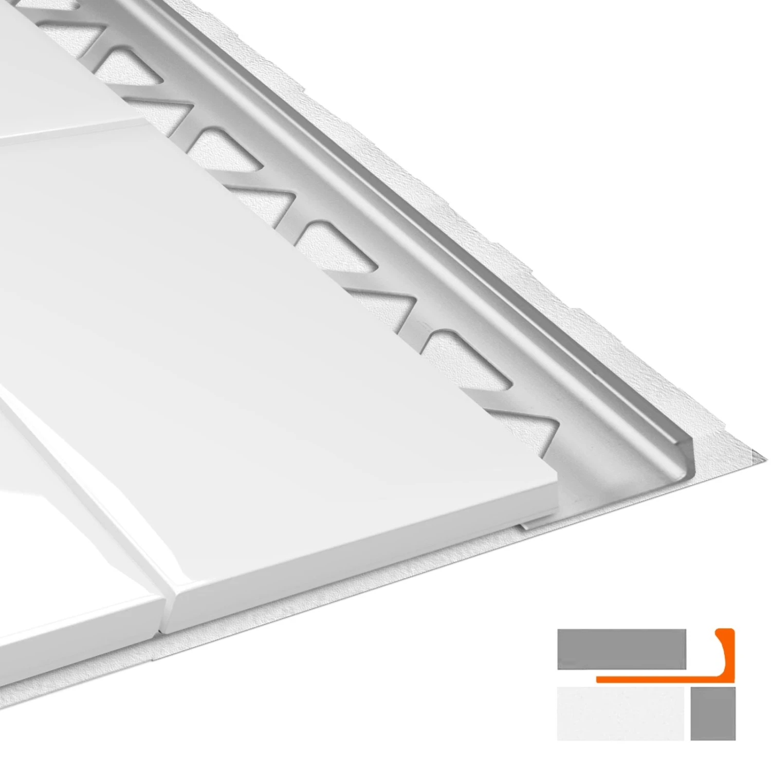 Fliesenprofile In L-Form | Fliesenschiene Zum Schutz Für Fliesenkanten | 5 Stück à 2,5 M 5 Fliesenprofile In L-Form | Fliesenschiene Zum Schutz Für Fliesenkanten | 5 Stück à 2,5 M – Bild 3