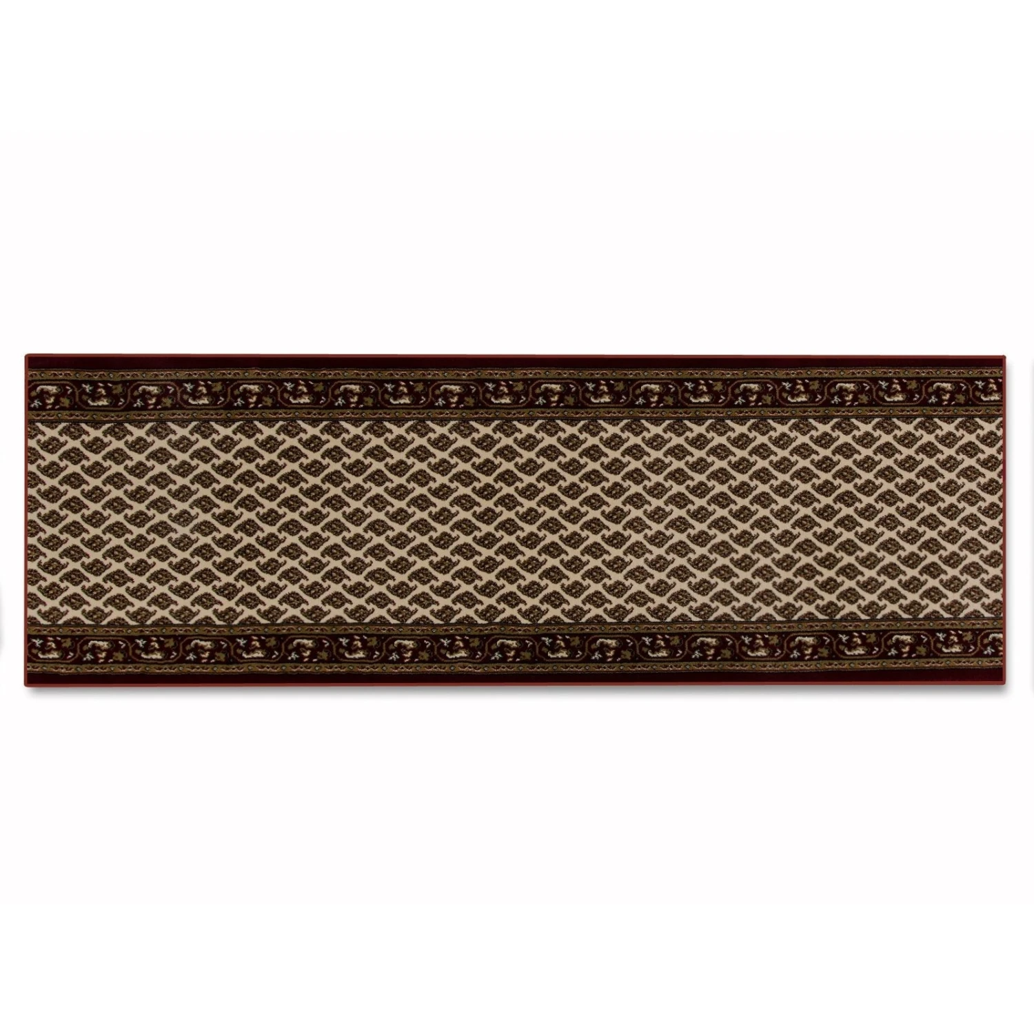 Teppich-Läufer Auf Maß | Gekettelt | Fyn Beige-rot 8 Teppich-Läufer Auf Maß | Gekettelt | Fyn Beige-rot – Bild 6