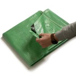 Gitter-Abdeckplane Leno | Extra Reißfest | Wasserdichte Plane Mit Ösen | 140 G/m²