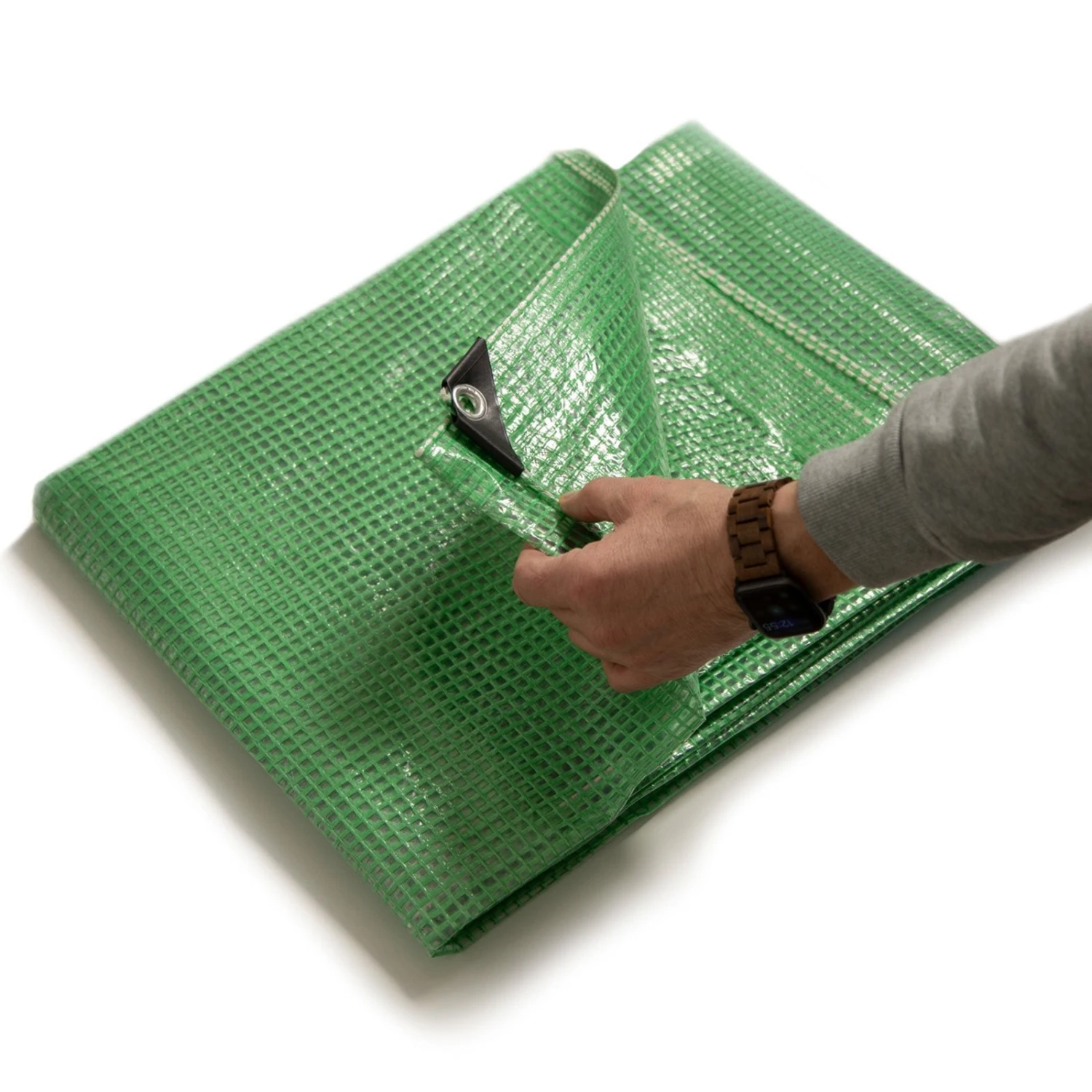 Gitter-Abdeckplane Leno | Extra Reißfest | Wasserdichte Plane Mit Ösen | 140 G/m² 3 Gitter-Abdeckplane Leno | Extra Reißfest | Wasserdichte Plane Mit Ösen | 140 G/m²