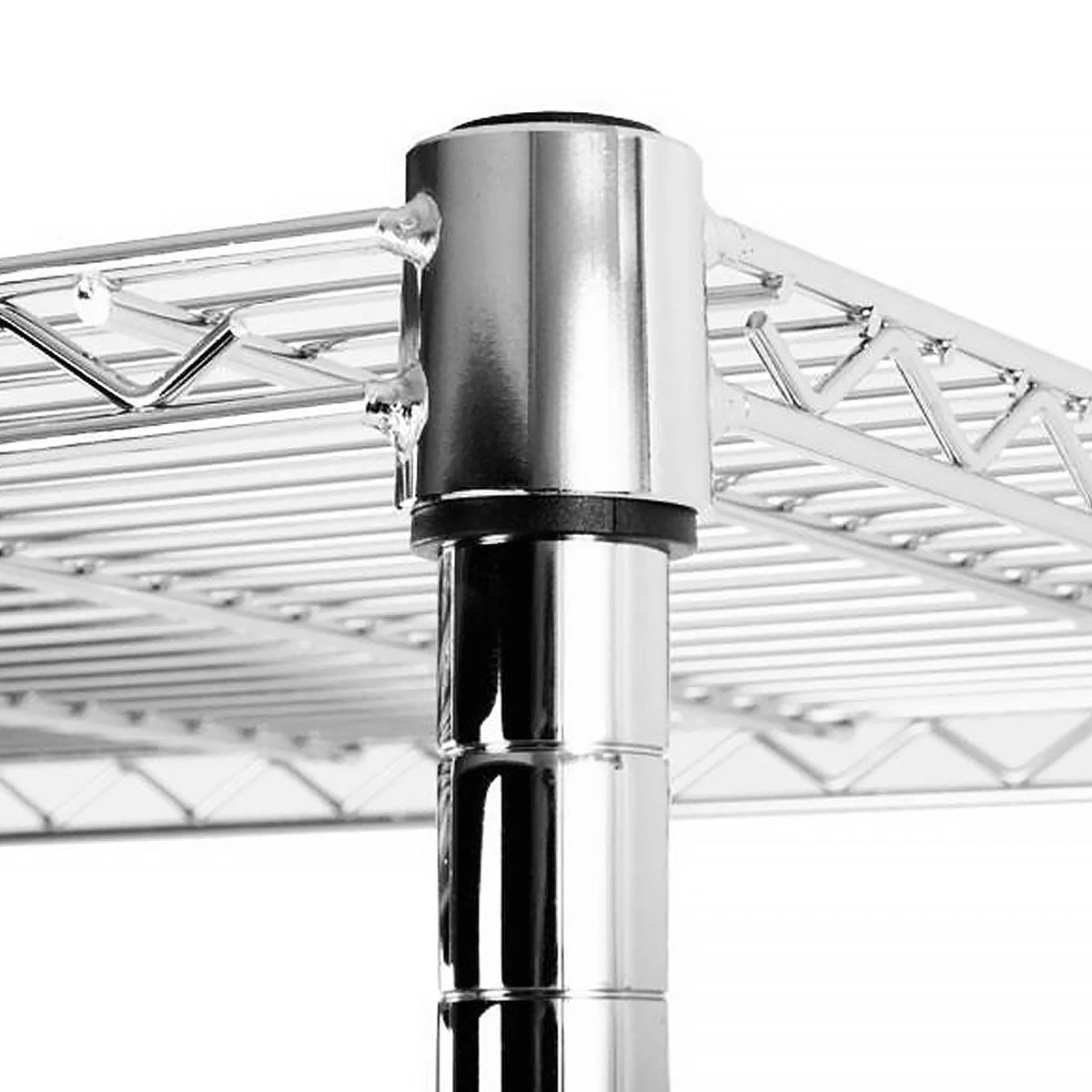 Gitterregal Everest | Verchromt | 3 / 4 / 5 Böden | Für Keller Und Werkstatt 8 Gitterregal Everest | Verchromt | 3 / 4 / 5 Böden | Für Keller Und Werkstatt – Bild 6