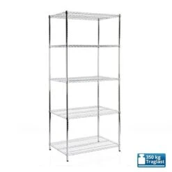 Gitterregal Everest | Verchromt | 3 / 4 / 5 Böden | Für Keller Und Werkstatt 11 Gitterregal Everest | Verchromt | 3 / 4 / 5 Böden | Für Keller Und Werkstatt -Floordirekt gitterregal everest verchromt 3 4 5 boden verschiedene grossen 589778