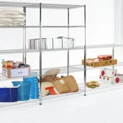 Gitterregal Everest | Verchromt | 3 / 4 / 5 Böden | Für Keller Und Werkstatt 15 Gitterregal Everest | Verchromt | 3 / 4 / 5 Böden | Für Keller Und Werkstatt -Floordirekt gitterregal everest verchromt 3 4 5 boden verschiedene grossen 629530