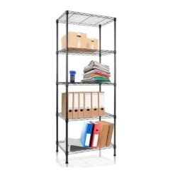 Gitterregal Rocky | 4 / 5 Böden | Weiß / Schwarz 17 Gitterregal Rocky | 4 / 5 Böden | Weiß / Schwarz -Floordirekt gitterregal rocky 4 5 boden weiss schwarz 829587