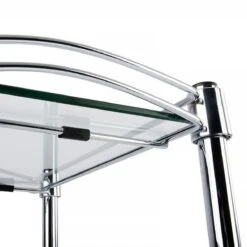 Glasregal Luna | Regal Mit 4 Ebenen Und Rollen 10 Glasregal Luna | Regal Mit 4 Ebenen Und Rollen -Floordirekt glasregal luna 4 ebenen mit rollen 494165